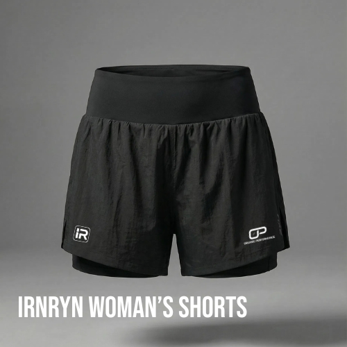 IRNRYN Women's Hi-Rise 2-in-1 3" Shorts