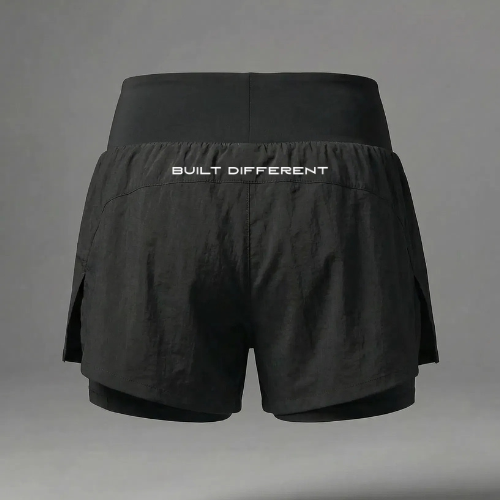 IRNRYN Women's Hi-Rise 2-in-1 3" Shorts